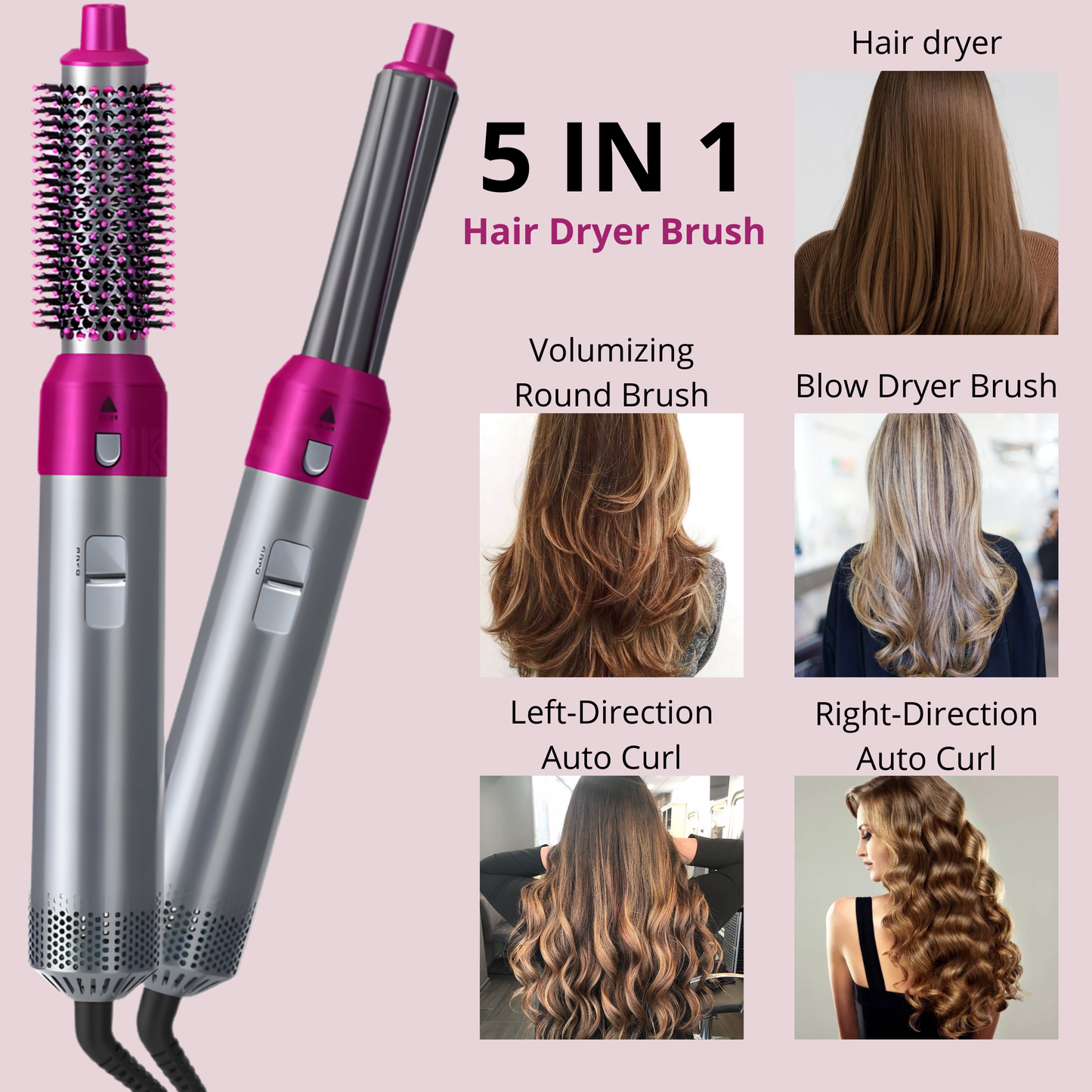 5-In-1 Multifunctional Hair Dryer & Styling Combo